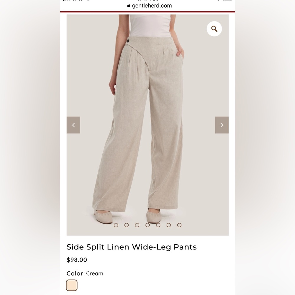 Wide leg pants